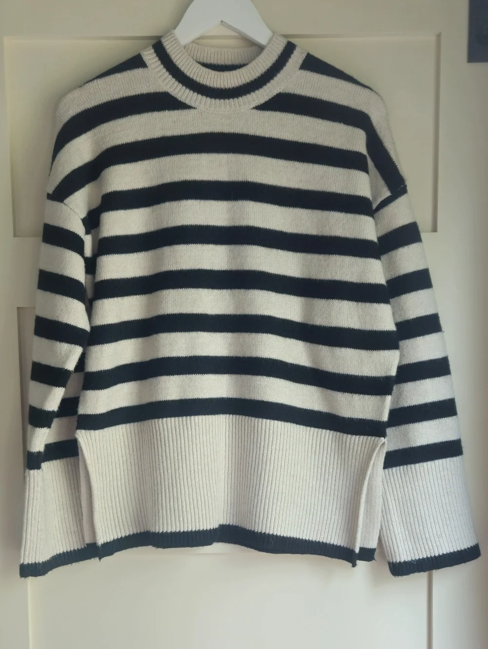 Vici Black and White Striped Turtleneck Sweater Sz Small - Picture 2 of 4